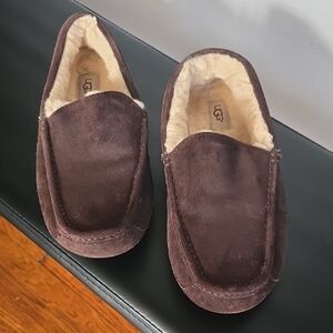 Men's UGG Brown Suede Slippers Great Condition Size 9